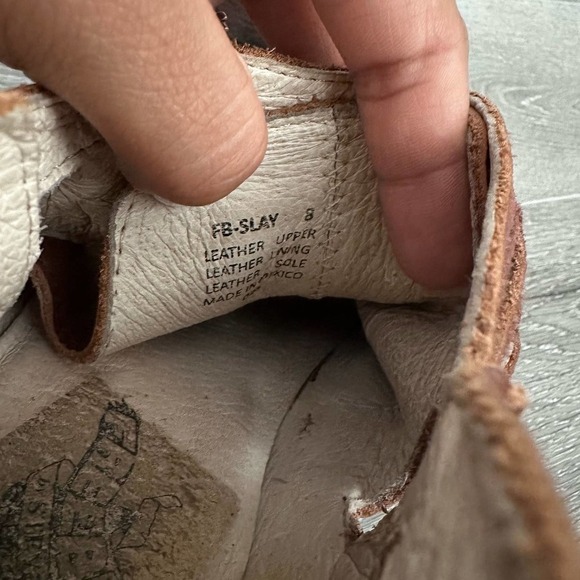 Freebird by Steven Slay Brown Bootie Zip Boot Leather Triple Strap Size 8 - Picture 6 of 6